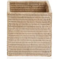 DECOR WALTHER Opbergmand Basket Vierkant Zonder Deksel Rattan Licht