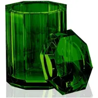 DECOR WALTHER Beauty Box Kristall Met Deksel Groen