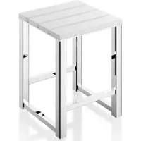 DECOR WALTHER Badkamerbankje DW 68 Chrome White