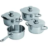 Doeco Cook-Line 4-Delige Pannenset kleur Rvs/Glans