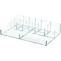 IDesign Organiser Sarah Tanno Cosmetica Station Transparant (30,5 x 20,3 x 7,6 cm)