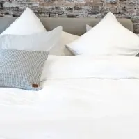 Town & Country Dekbedovertrek Clay White Grey Percal-200 x 200 / 220 cm | 2-Persoons