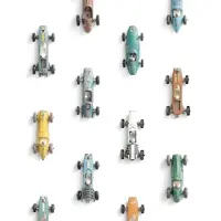 Studio Ditte Behang Raceauto Wit