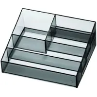 IDesign Opbergbox Sarah Tanno Grijs (20 x 16 x 8,3 cm)