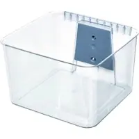 IDesign Opbergbox Wallspace M met Muurbeugel Transparant (31,3 x 31,8 x 20,3 cm)