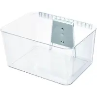 IDesign Opbergbox Wallspace L met Muurbeugel Transparant (38,9 x 31,8 x 20,3 cm)
