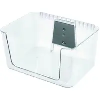 IDesign Opbergbox Wallspace L met Open Voorzijde en Muurbeugel Transparant (38,9 x 31,8 x 20,3 cm)