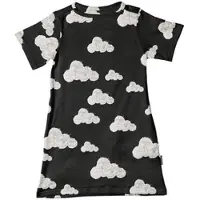 Snurk T-Shirt Dress Kids Cloud 9 Grey Black-Maat 116