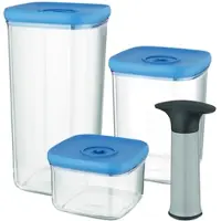 Berghoff Leo Line 4-delige set vacuum bewaardozen