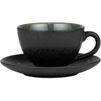 Bitz Koffiekop Gastro Black Green 220 ml (6-Delig)