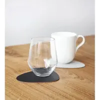Lind DNA Onderzetter Glass Mat Double Curve Cloud Nupo Black Metallic (Set van 4)