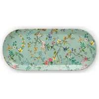 Pip studio Taartplateau Jolie Flowers Blue 33 x 15 cm (Set van 6)