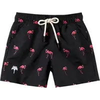 OAS Zwemshort Kids Black Flamingo-2 jaar