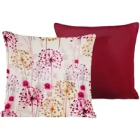 De Witte Lietaer Sierkussenhoes Grace Red Plum (40 x 40 cm)