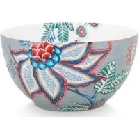 Pip studio Kom Flower Festival Light Blue 15 cm (Set van 6)