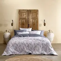 De Witte Lietaer Dekbedovertrek Posy Lavender Satijn-140 x 200 / 220 cm | 1-Persoons