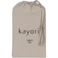 Kayori Topper Hoeslaken Saiko Taupe (Jersey)-80 x 220 cm