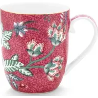Pip studio Mok Flower Festival Dark Pink 145 ml (Set van 6)