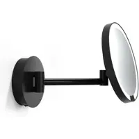 DECOR WALTHER Make-up Spiegel Just Look Plus WR 5X LED Wandmodel Mat Zwart (5x Magnification)