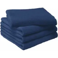 MOODIT Handdoek Troy 50 x 100 cm Navy Blue (Set van 4)