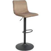Livin24 Velvet barkruk Frenkie taupe 60-76 cm