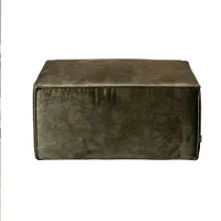 Livin24 Hocker Memphis velvet donkergroen