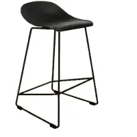 Livin24 Scandinavische Barkruk Ellen zwart 66cm