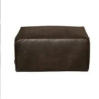 Livin24 Hocker Memphis eco-leer antraciet