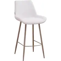 Livin24 Scandinavische barkruk Maud gerecyclede stof off white 74 cm