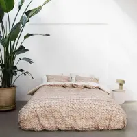 Snurk Dekbedovertrek Twirre Sand Beige Flanel-240 x 200 / 220 cm | Lits-Jumeaux