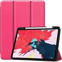 Peachy Trifold kunstleer hoes geschikt voor iPad Pro 11 inch (2018 2020 2021 2022) & iPad Air 4 en 5 - roze