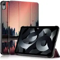 Peachy Trifold kunststof hoes geschikt voor iPad 10e gen 10.9 inch 2022 - zwart