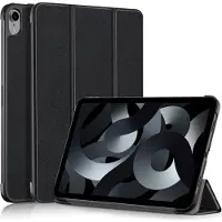 Peachy Trifold kunstleer hoes geschikt voor iPad 10e gen 10.9 inch 2022 - zwart
