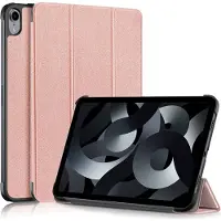 Peachy Trifold kunstleer hoes geschikt voor iPad 10e gen 10.9 inch 2022 - rose-gold