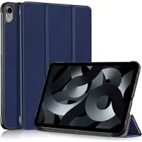 Peachy Trifold kunstleer hoes geschikt voor iPad 10e gen 10.9 inch 2022 - blauw