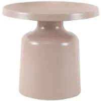 Livin24 Salontafel Donna rond metaal taupe