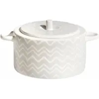 Missoni Soepterrine Zig Zag White 22 cm