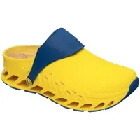 Scholl Klomp Unisex Evoflex Yellow Navy Blue-Schoenmaat 35