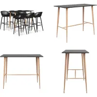 vidaXL 7-delige Barset zwart - Barset - Barsets - Bar Set - Bar Sets