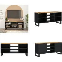 vidaXL Tv-meubel 100x33x46 cm massief mangohout en bewerkt hout - Tv-meubel - Tv-meubelen - Tv-standaard - Televisiemeubel