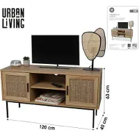 Urban Living "ROMY" tv-meubel met 2 deuren en 2 planken 120 x 39 x H63 cm