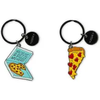 Legami - Set van 2 sleutelhangers - Love Pizza