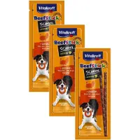 Vitakraft Beefstick School - Hondensnacks - 3 x Gevogelte Rund 20 g