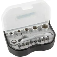 KRAMP Dopsleutelset Mini 1/4 14-delig