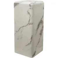 Pols Potten Pillar Marble Look White Medium