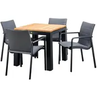 Suns Tuintafel Sense Matt Royal Grey 80 x 80 cm