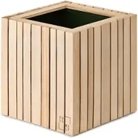 Squarely Bloempot GrowON Natural Ash