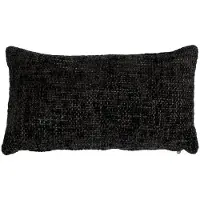Bronx71 Sierkussen Feline chenille stof zwart 25 x 45 cm.
