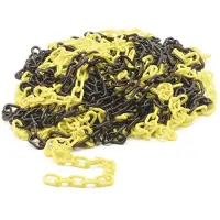 Perel Geel/zwarte ketting - 25m
