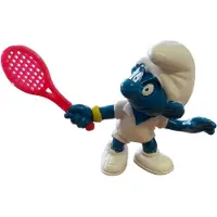 Schleich Tennis smurf - Smurf met racket - - De smurfen - 5,5 cm